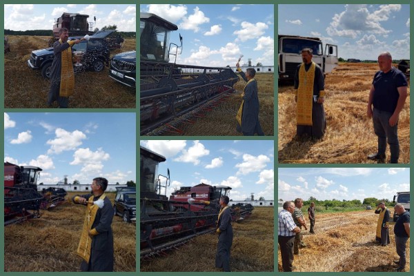 Отец Сергий Немшон освятил технику ОАО «Лыще»